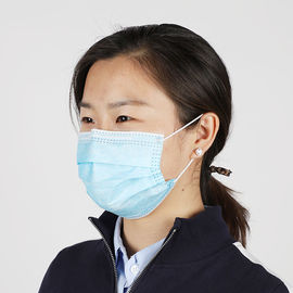 Non Woven Disposable Face Mask Size 17.5 * 9.5cm For Personal Protection