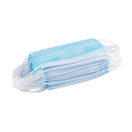 Blue Color Disposable Earloop Face Mask Hypoallergenic High Filtration Capacity