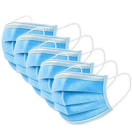 Anti Dust Disposable Mouth Mask , Earloop Procedure Masks Lightweight